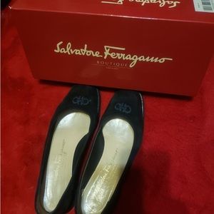 Salvatore Ferragamo suede shoes size 7.5.